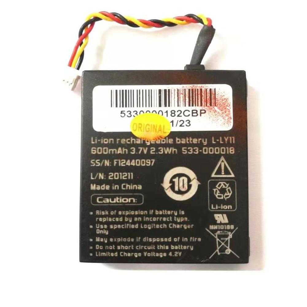 Novo 600 mah f12440097 bateria de substituição para logitech g930/gaming headset g930 mx revolução L-LY11 baterias acumulador