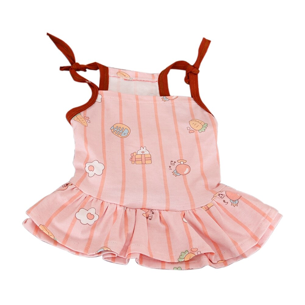 Kleine Hund Kleidung für Chihuahua Pudel Beagle Yorkies Hund Weste Welpen Felsen geschwollen Prinzessin Kleid Frühling Sommer Haustier Kleidung V: Rosa / XL