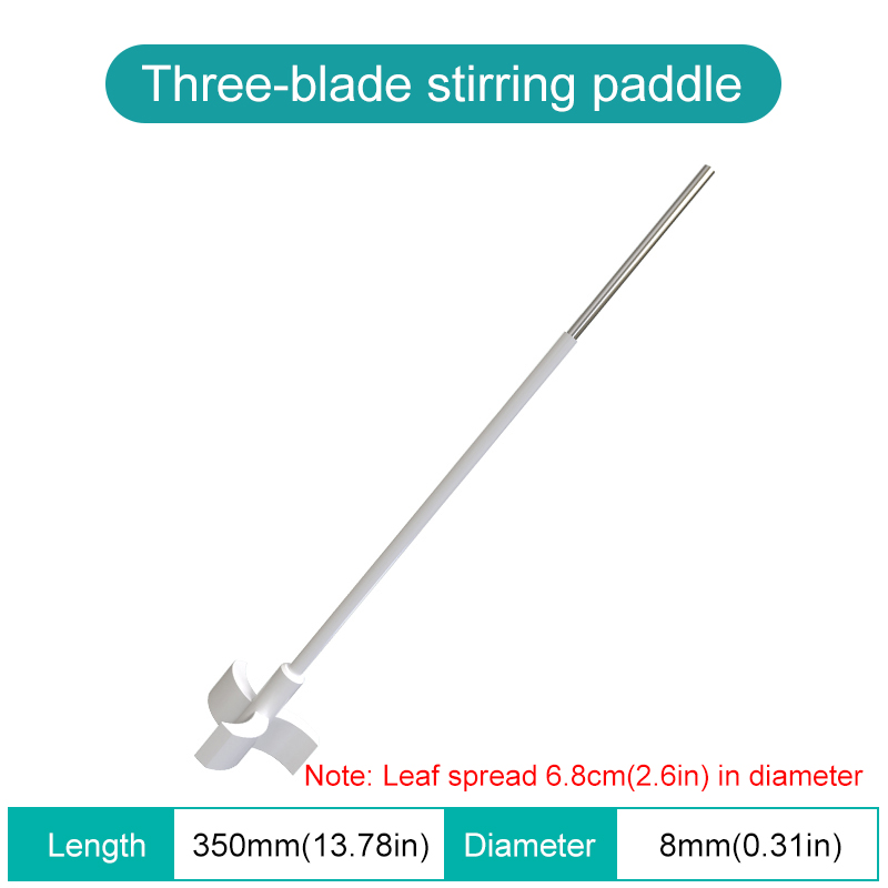 JOANLAB PTFE 350mm Stirring Rod Stirring Blade Stirring Paddle Laboratory Supplies For Overhead Stirrer Mixer: Beige