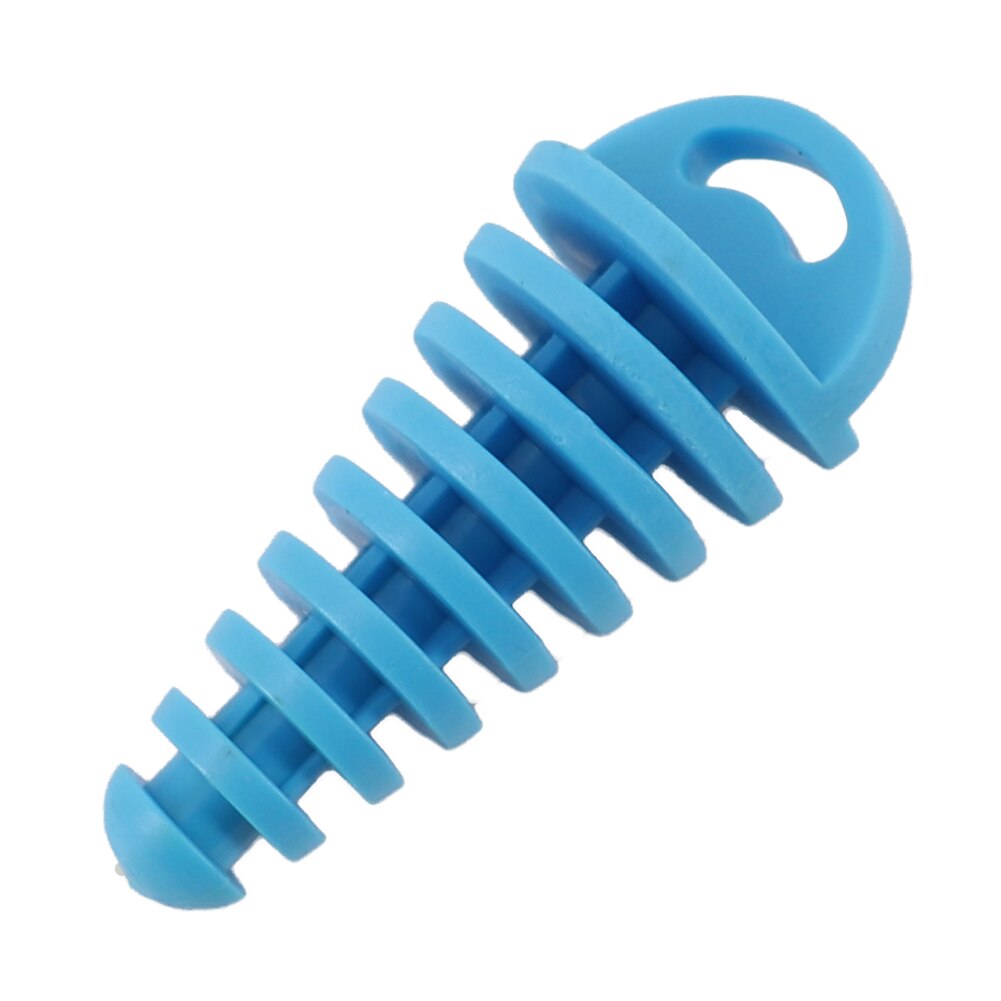 Uitlaatpijp Plug Motorfiets Motocross Uitlaat Rubber Ontluchter Plug Uitlaatdemper Wassen Plug Pijp Protector: blue