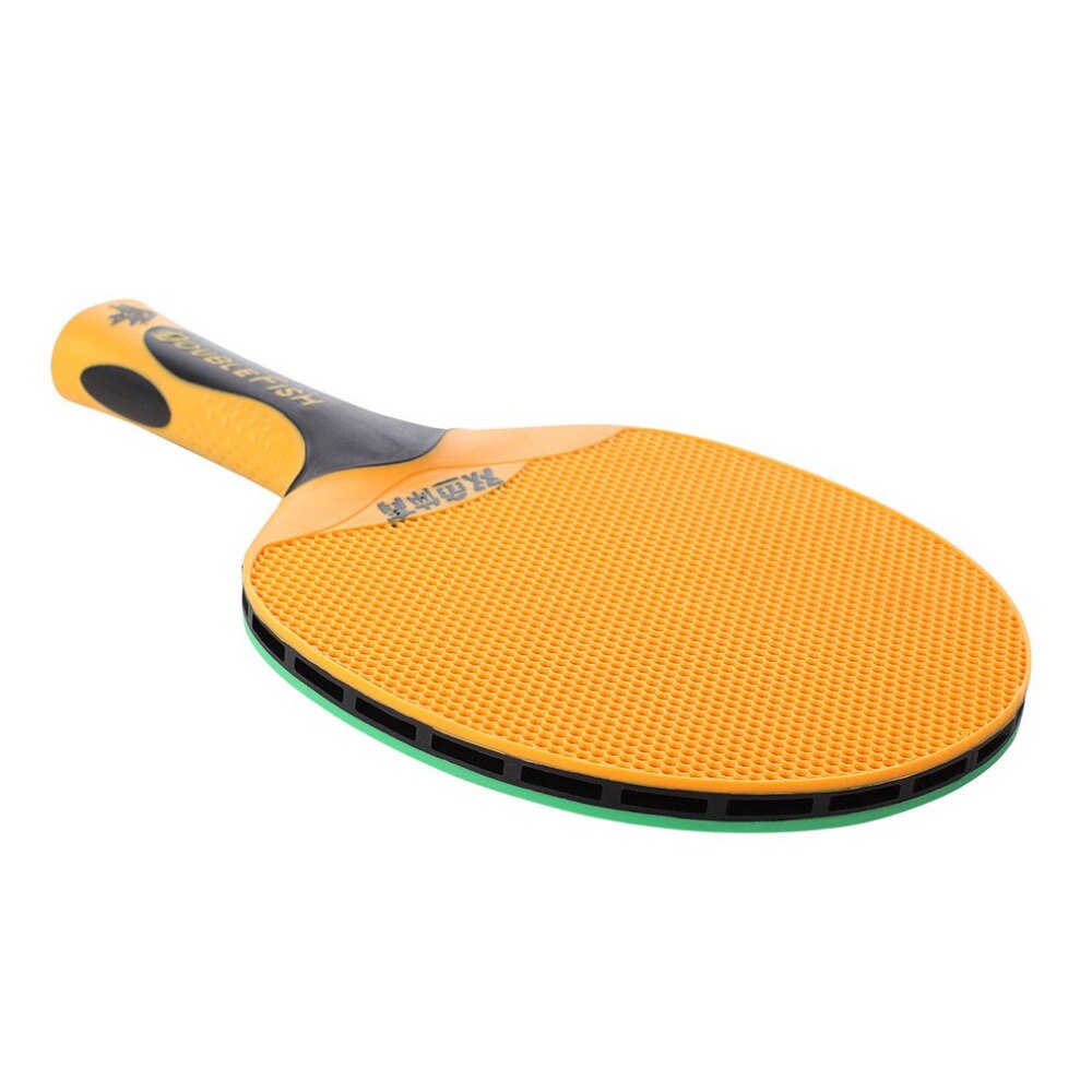 1pc Double Fish Long Handle Ping Pong Racket Double Face Table Tennis Racket Paddle Plastic Rubber Table Tennis Bat Paddle