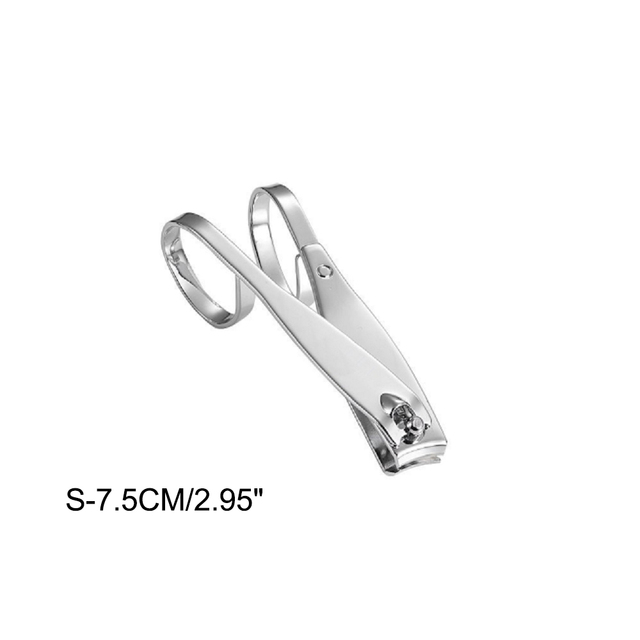 Vinger Toe Nail Clipper Cutter Straight &amp; Gebogen Rand Schaar Vingernagel Teennagel Cutter Nail Care Trimmer Manicure Tool: Curved S