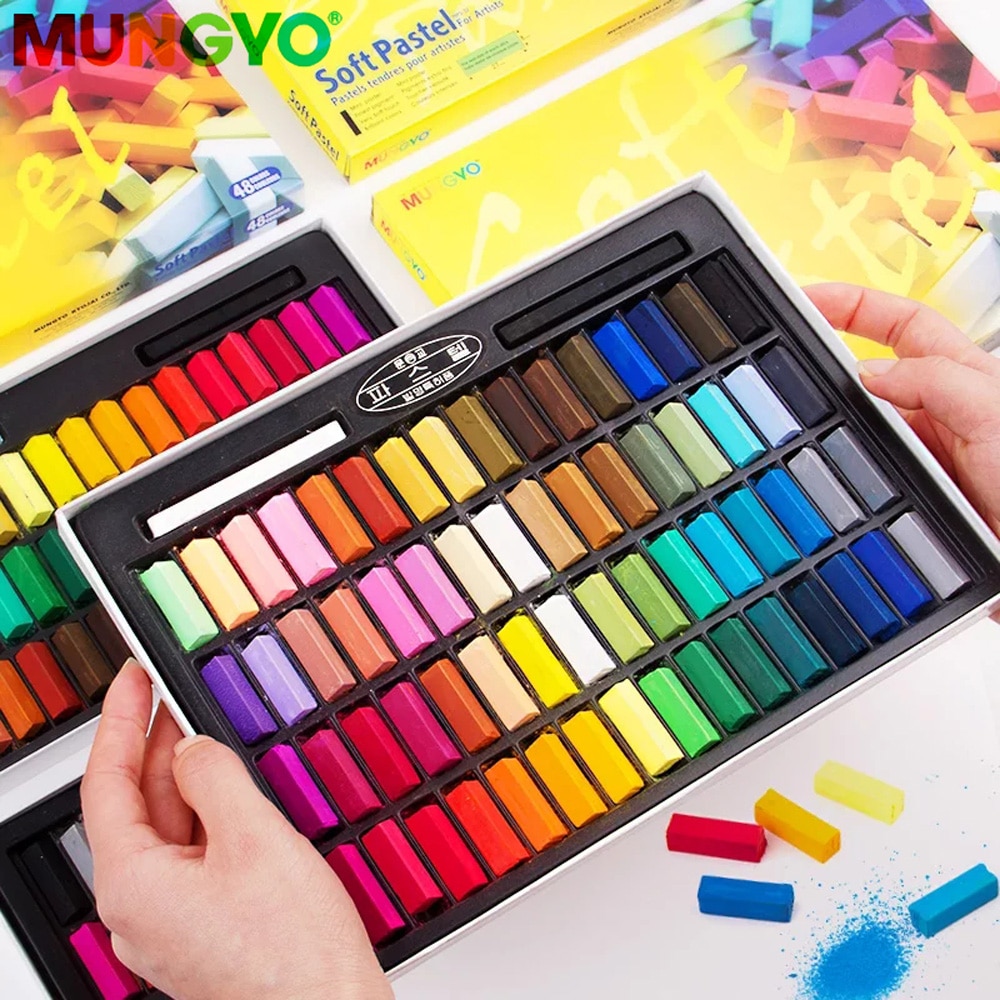 Mungyo Mini Soft Pastel 24 32 48 64 Colors Crayon Chalks for Artist Student Graffiti Painting Pen School Stationery Art Supplies