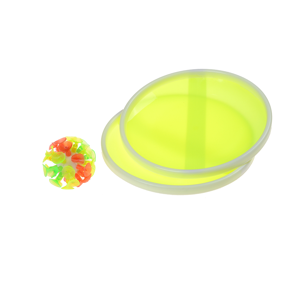 Funny Sticky Ball Game with 32 Suction Cup 2 Round Bats For Kids Outdoor Activity Game Children&#39;s Educational Toys Color Random