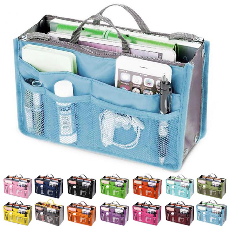 Makeup Bags Large Capacity Nylon Cosmetic Storage Bag Travel Insert Organizer Handbag Purse Makeup Bag For Women Female