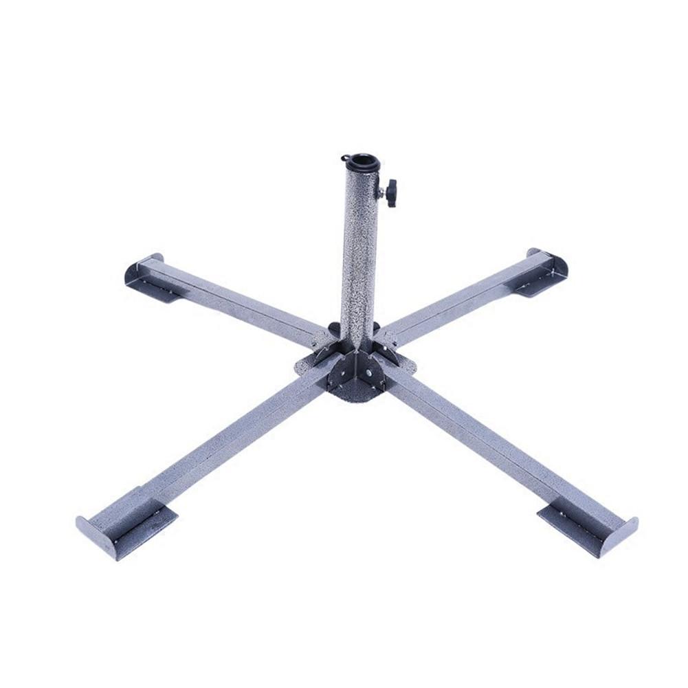 Metal Adjustable Collapsible Sunshade Anchor Patio Umbrella Stand Portable Beach Yard Three Feet Outdoor Patio Umbrella Stand