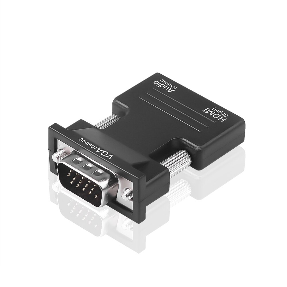 Kebidu 3.5 Mm Audio Jack Converter Adapter Vrouw Naar Man Plug En Play Hd 1080P Hdmi-Compatibel vga Audio Video Signaal