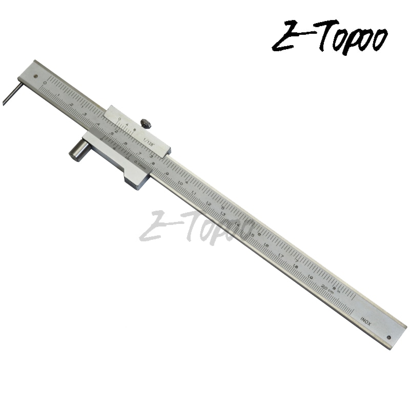 Calibrador Vernier de marcado paralelo de acero inoxidable, herramienta de calibre de marcado con trazador de carburo, 0-200mm/300mm/400mm/500mm