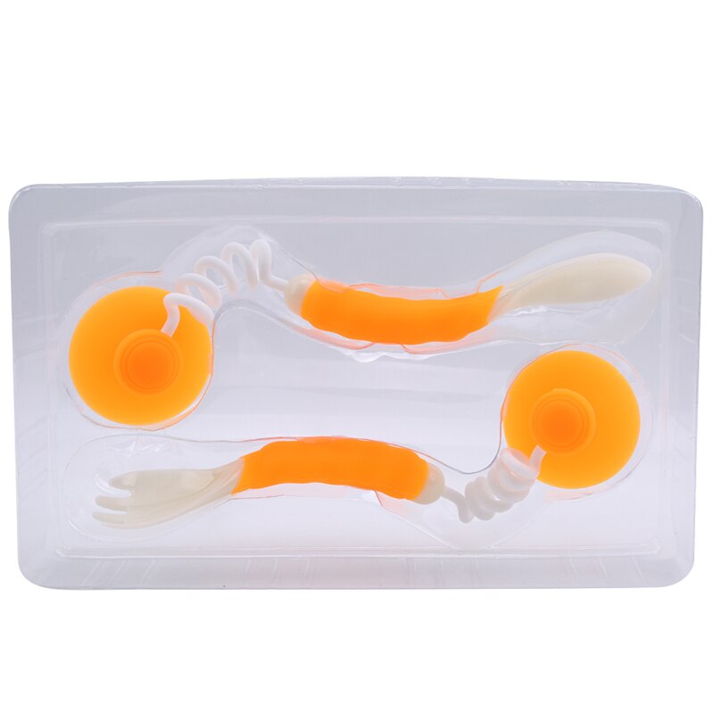 Baby's Choice Temperature Sensing Color Changeable Silicone Spoon And Fork Set main image 0