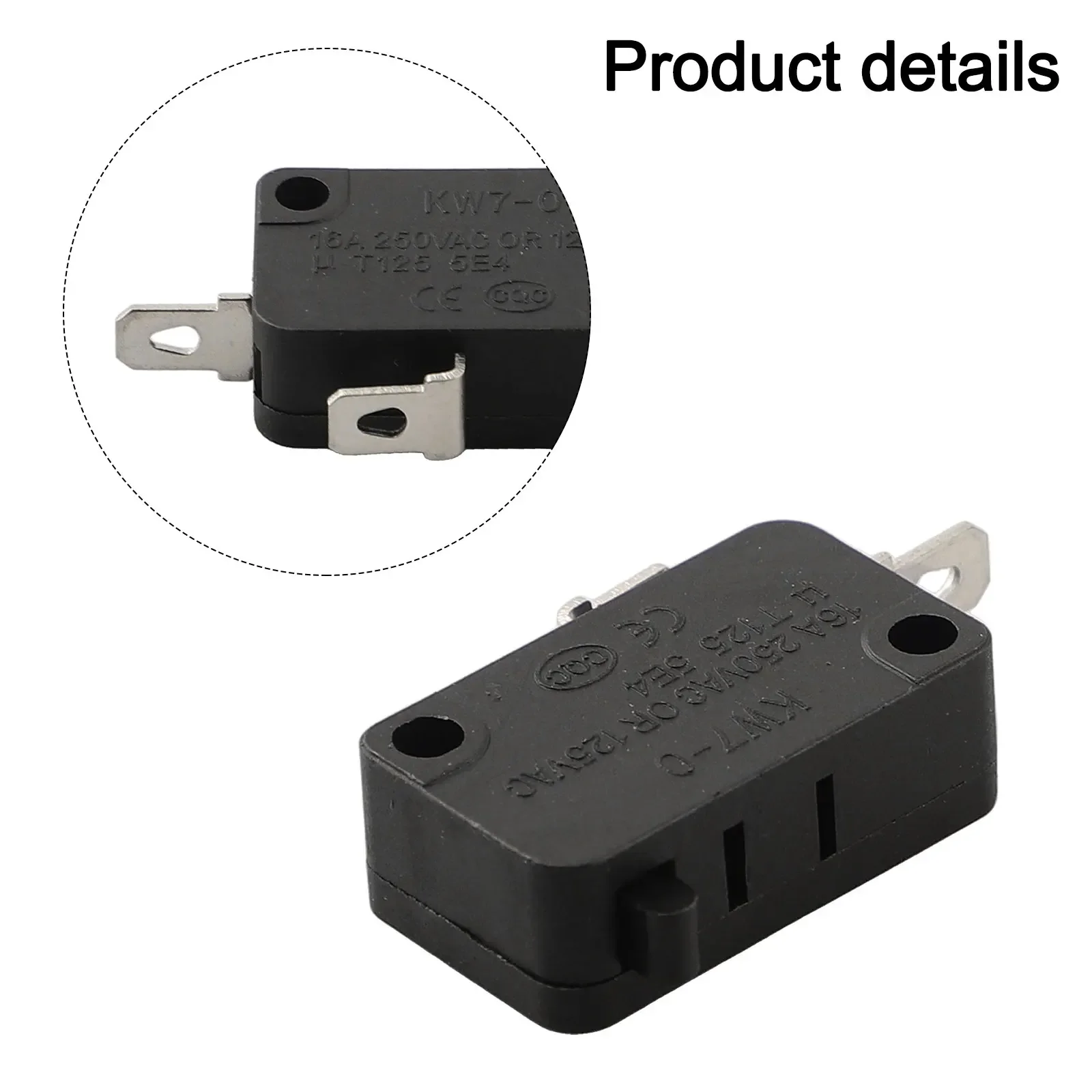 1Pcs KW7-0 16A Small Switch Air Fryer Microwave Oven Switch Switch Microwave Oven Normally Open Close Switch Kitchen Tools