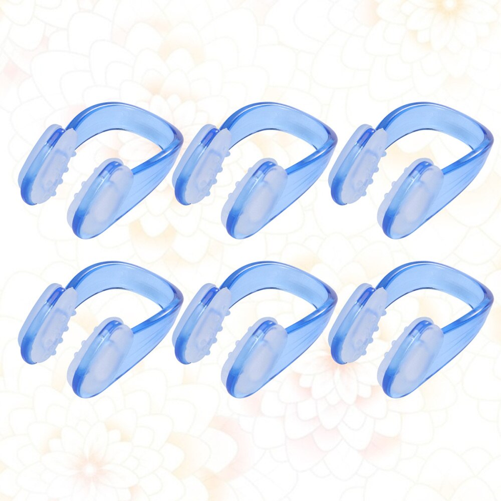 10 Pcs Volwassenen Unisex Zwemmen Neus Clip Neus Bescherming Zachte Siliconen Zwembad Accessoires Voor Duiken (Roze): Blue