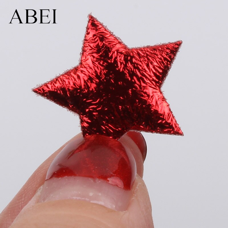 Vara con Estrella Roja de Navidad, BRICOLAJE, manualidades, adornos, de boda, decoración escolar, 100 Uds., 20mm