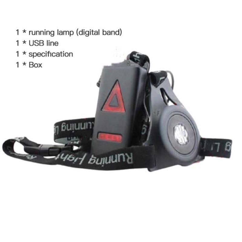 USB Charging Running Light Night Safety Warning Light Outdoor Sport Walking Night Jogging Chest Lamp Cycling Bicycle Flashlight: USB spotlight
