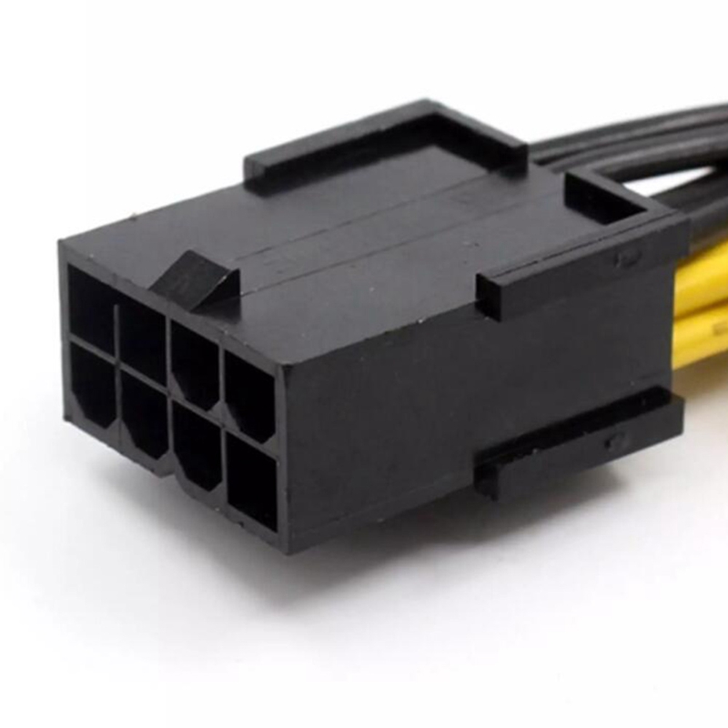 10Pcs 8 Pin PCI Express to Dual PCIE 8 (6+2) Pin Power Cable 20cm Graphics Card PCI-E GPU Power Data Cable Splitter