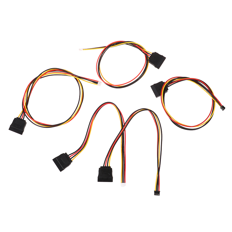 Cable de fuente de alimentación HDD SATA de tipo pequeño a 15 Pines, PH 2,0mm, 4 pines, 20AWG, para Industrial, todo en uno, HD Mini 5V, 12V