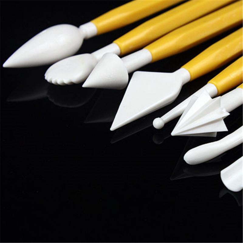 8 Stks/partij Fondant Cake Gebak Carving Cutter 16 Patronen Bloem Suiker Ambachtelijke Modelling Gereedschap Klei Fondant Cake Decorating Tool