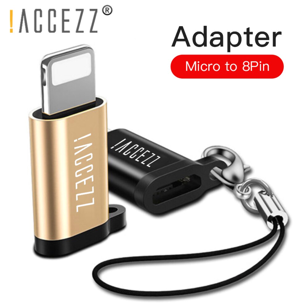 !! Accezz-adaptador otg 4pc com micro usb fêmea para iluminação de 8 pinos para iphone x xs max xr 7 8 6s plus, conversor de carregador e sincronização de dados para telefone