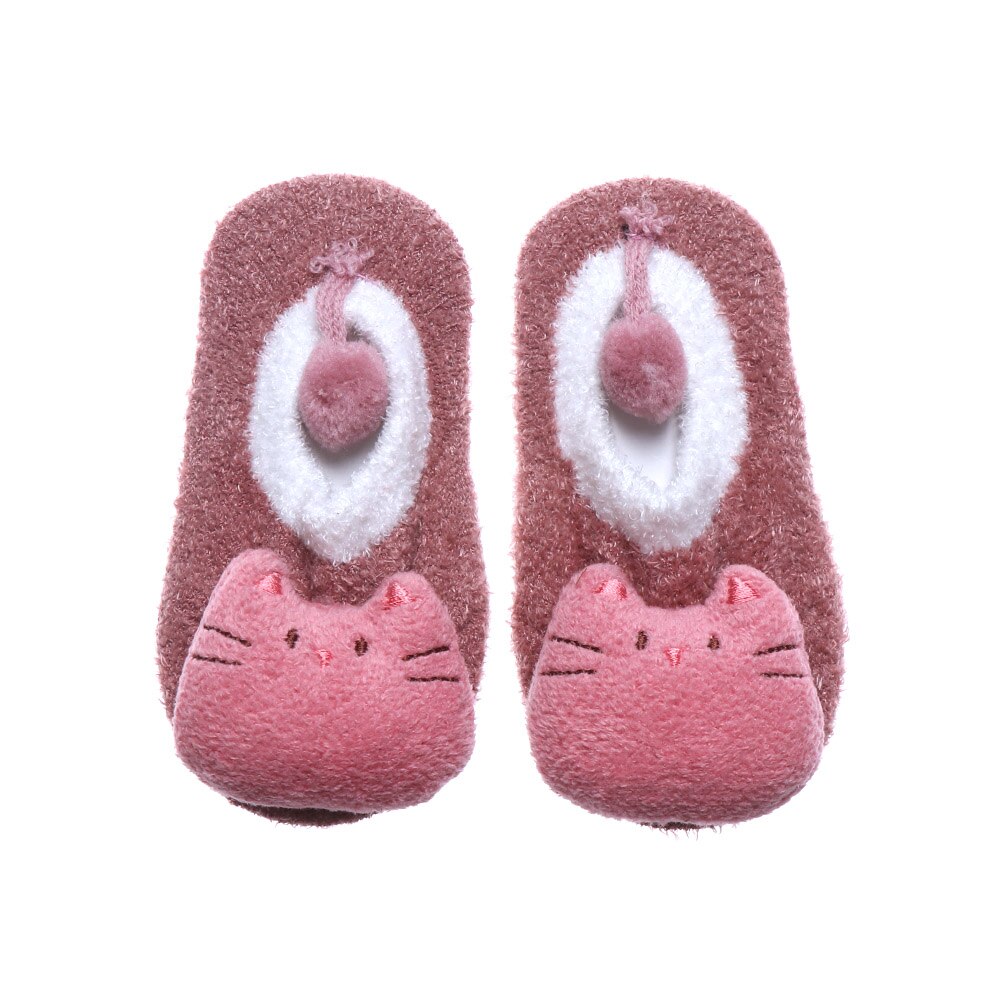 Baby Girl Boy Toddler Anti Slip Shoes Kids Booties Cartoon Slipper Socks Boots Newborn Winter Warm Cotton Floor Socks 0-5T: P / L
