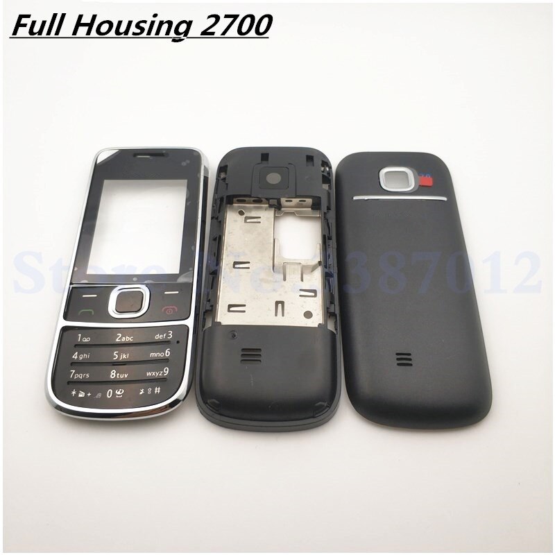 Full Complete Mobile Phone Housing Cover Case For Nokia 2700 2700c With English Keypad