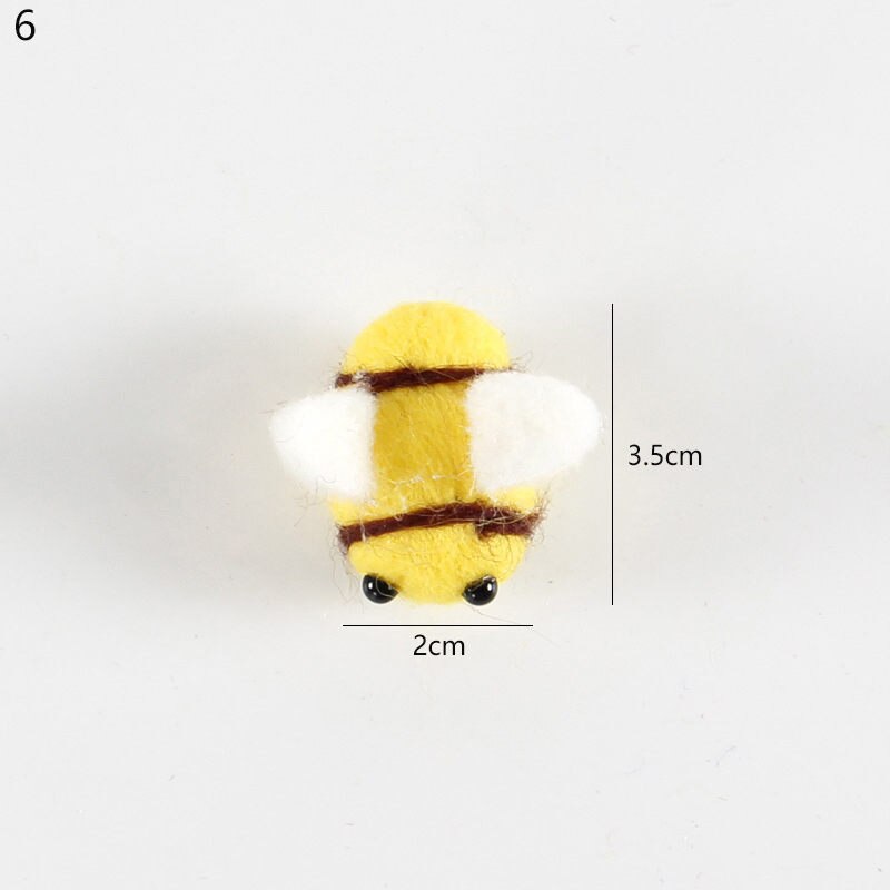 1PC Wool Felt DIY Craft Mini Carrots/Animal Poke DIY Kits Brooch Accessories Christmas Tree Decorations Hat Kids Hair Band: 6