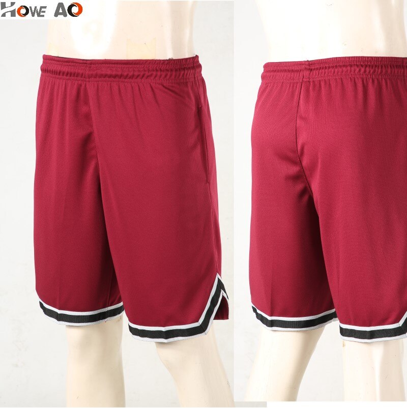 HOWE AO Men Basketball Shorts Sports Running Breathable Shorts With Pocket Summer Athletic Men's Shorts