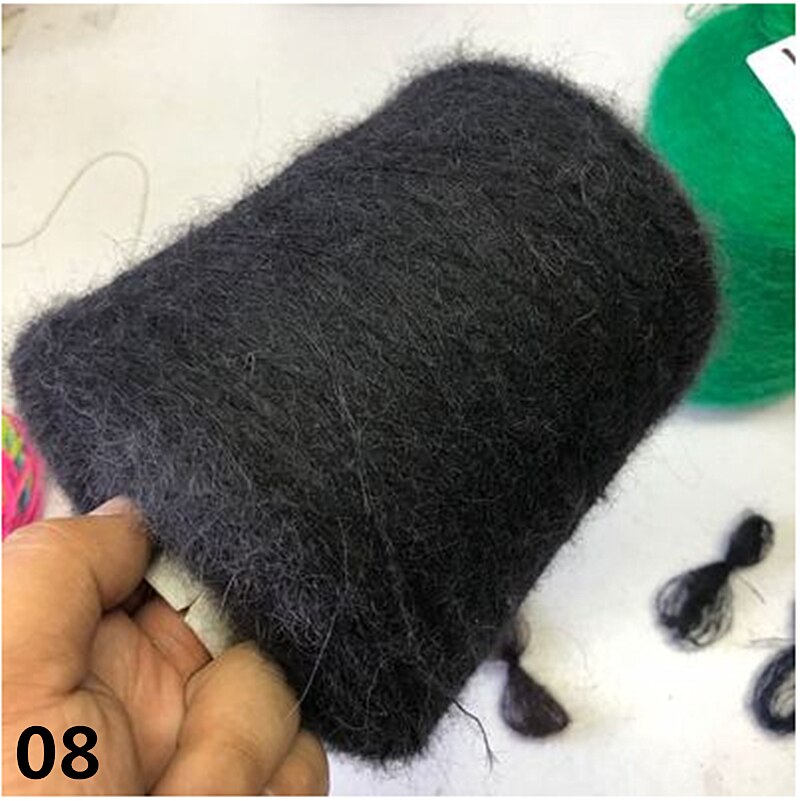 Ovillo de lana de Merino de 250g para ganchillo tejido a mano, lana de bebé amigable con la piel, bufanda artesanal, chal, hilo de suéter XJ69: 08-250g