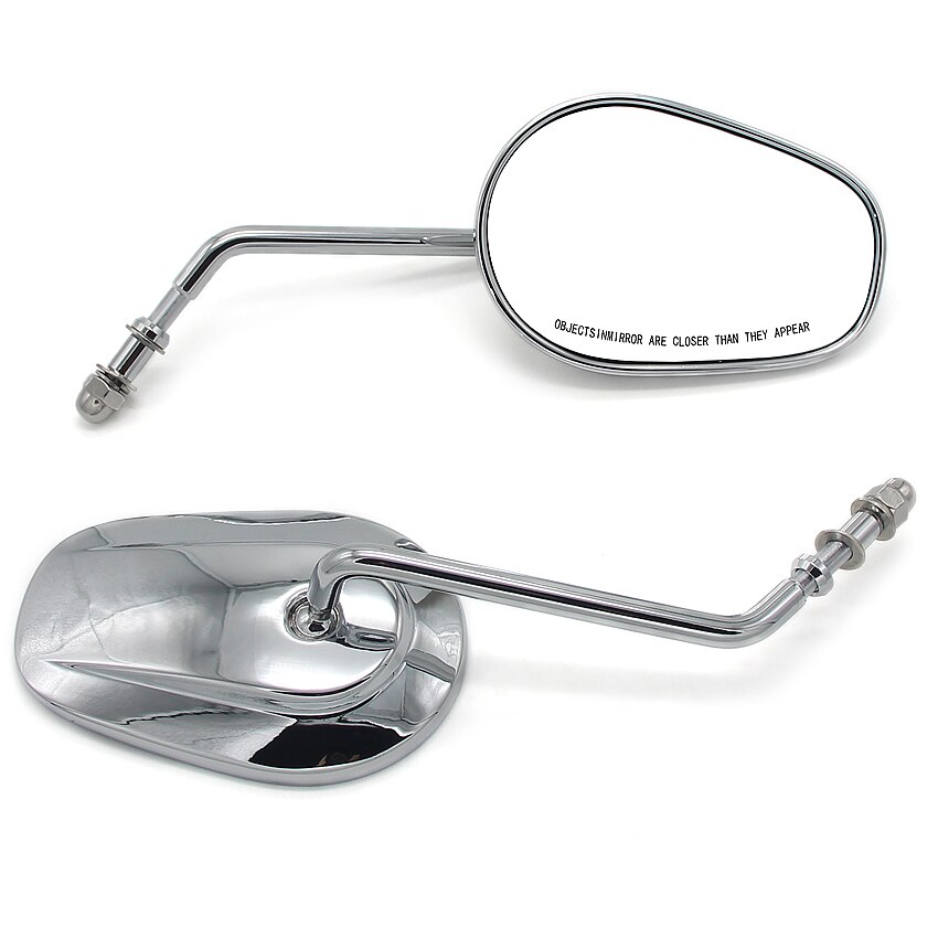 Specchietto retrovisore moto per Harley Davidson Street 500 XG500 750 XG750 FXDB FXSB 1200 XL1200CX 1200T XL1200V XL1200X: Argento