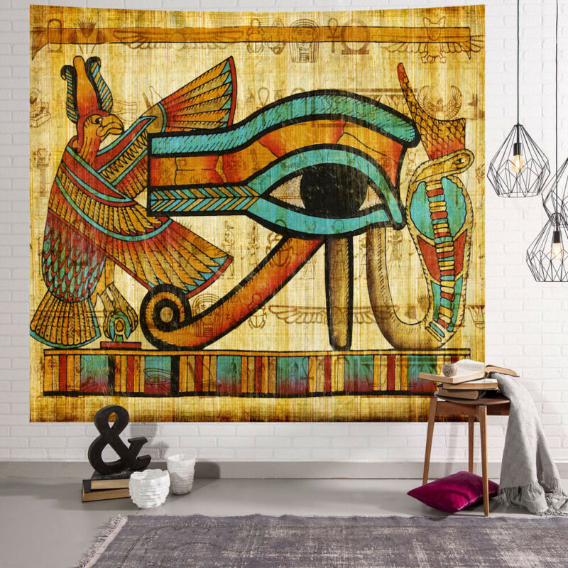 Ancient Egyptian Egypt Tapestry Wall Hanging Home Dorm Decor Bedspread Throw Art
