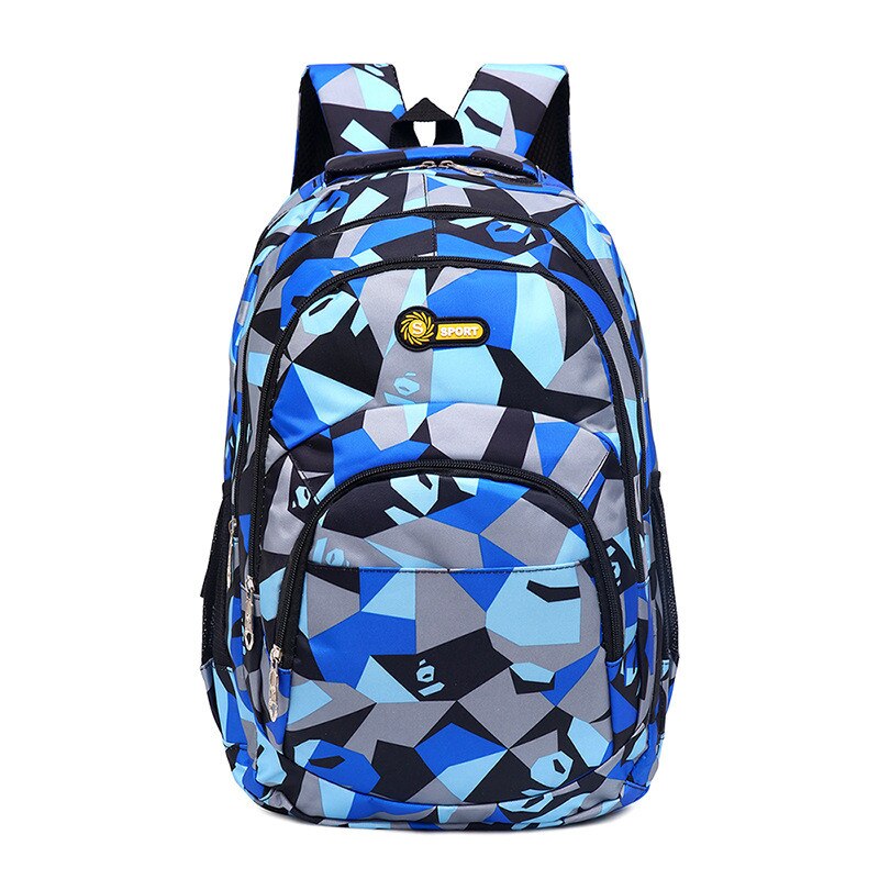 Junior High School Backpacks For Girls Primary Kids Bags Large Capacity School Bags For Children Boys Mochila: blue