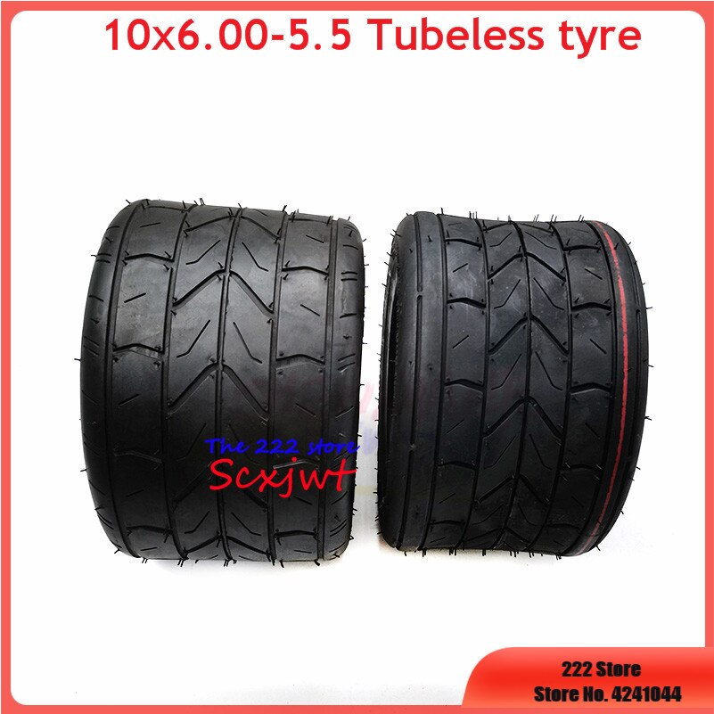 10 inch widened vacuum tyres 10x6.00-5.5 10*6.00-5.5 for small Harley motorcycle Electric scooter motor special tubeless tires