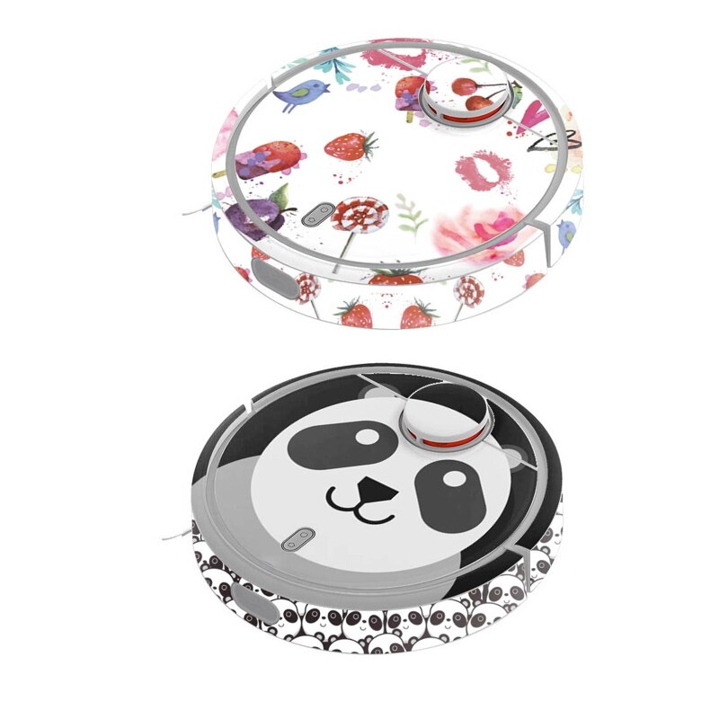 5 stylów szyk Słodki kreskówka naklejki ochronne dla xiaomi robot odkurzacz pyłoszczelne naklejki upiększanie akcesoria L69D