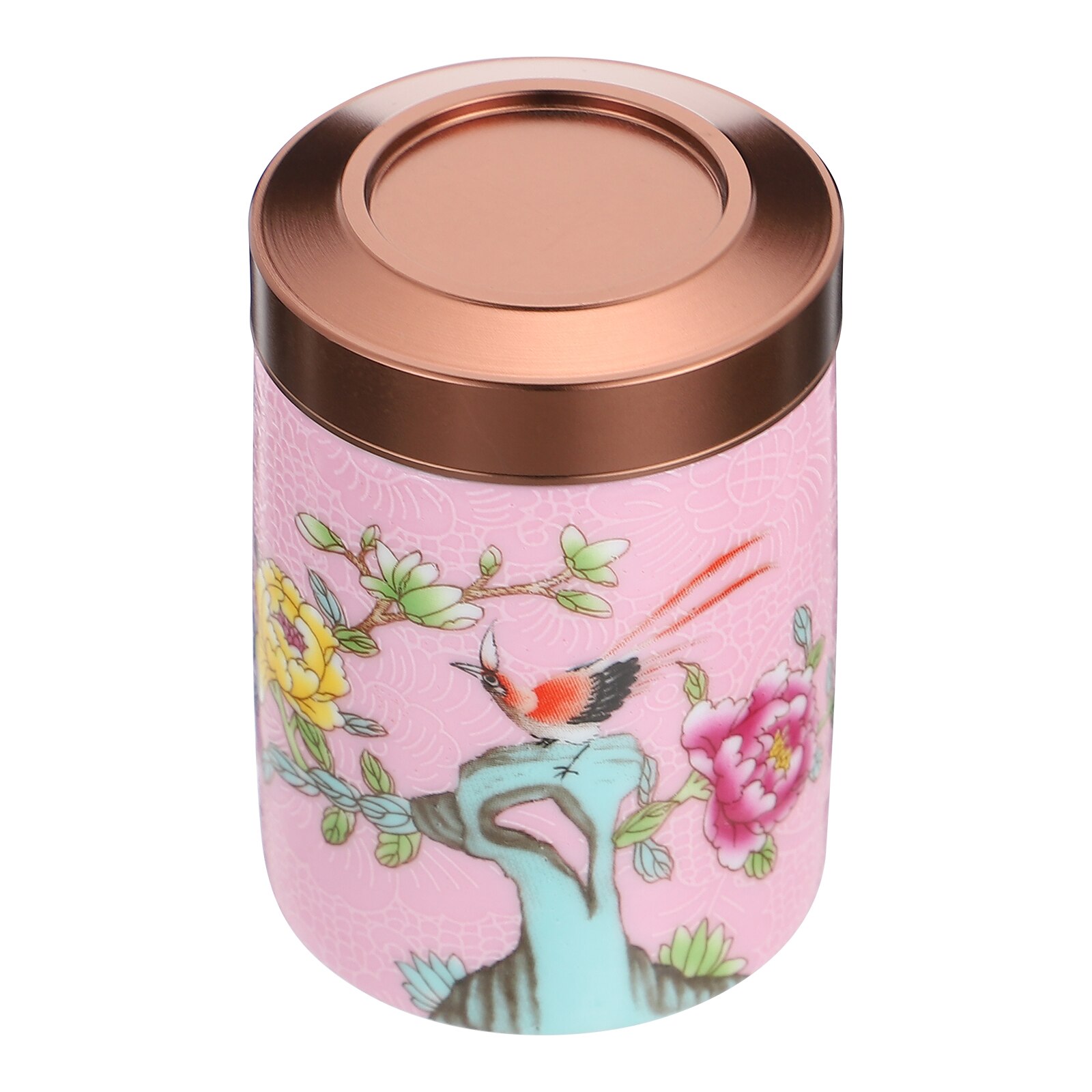 Painted Bulk Tea Container Ceramic Tea Caddy Scented Tea Packaging Canister