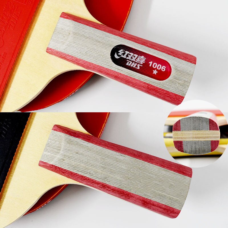100% Original DHS Table Tennis Racket T1002 T1006 Ping Pong Paddle Table Tennis Racquets Indoor Sports Raquetet Set