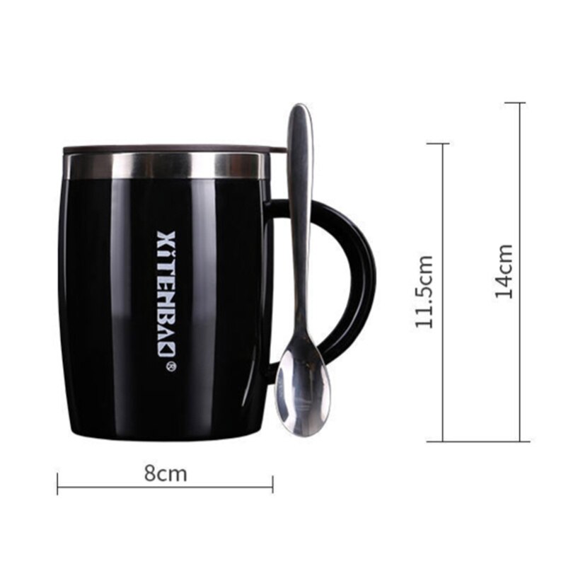 Kids Water Mug 304 Stainless Steel Tea Coffee Mug For Children Water Cup With Handle Kitchen Drinkware J443