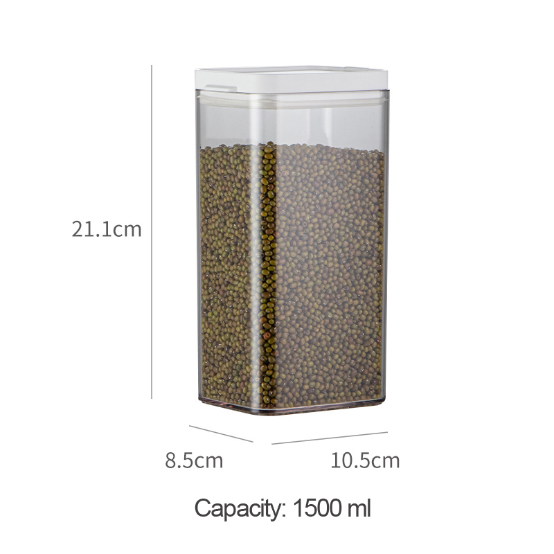 Plastic Storage Container,Sealed Container,kitchen Storage Jars for Grain,Cereal,Pasta,Noodles,Coffee Beans,Leak-proof: Red