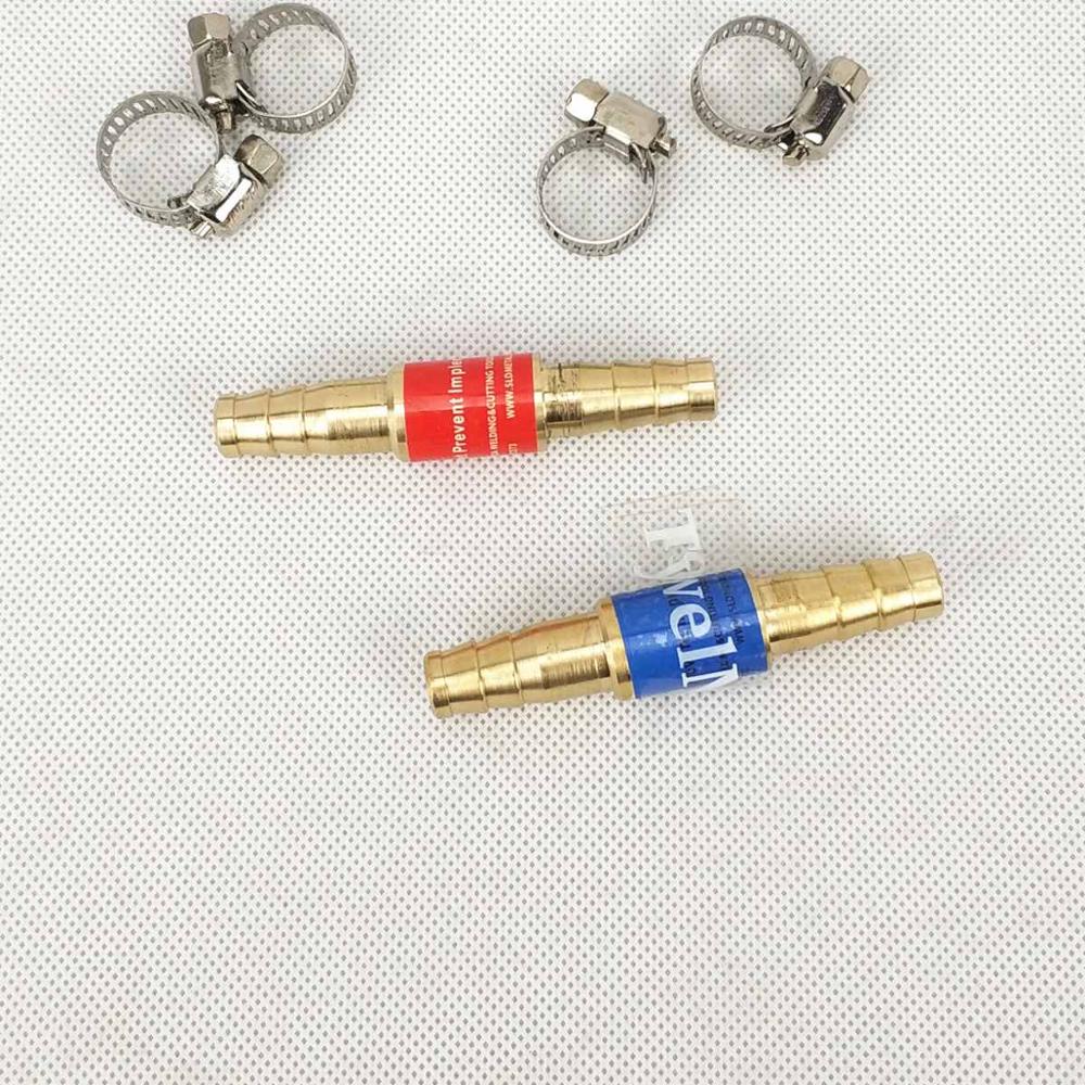 Safety Valve Flashback Arrestor Oxygen Acetylene/Fuel Welding/Cutting Torch 8mm/0.31" or 10mm/0.4" Hose