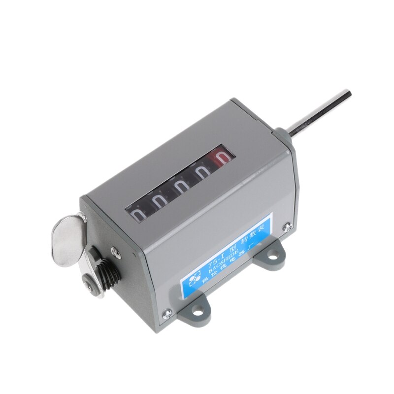 75-I Mechanical Resettable 5 Digits Display Rotary Revolution Counter 350 R/Min