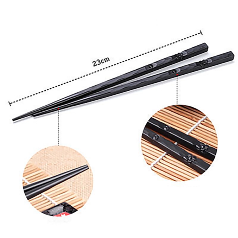 Palillo chino de plástico antideslizante para Sushi, palillos de metal, palillos chinos reutilizables, duraderos, 1 par: 2