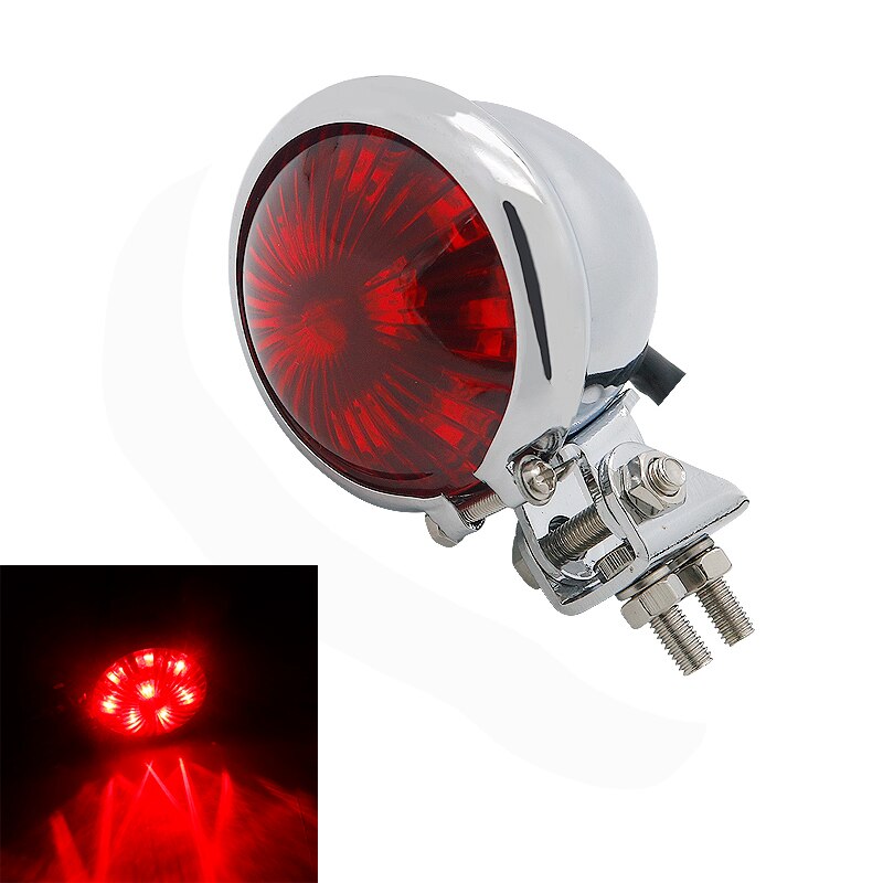 Led motorcykel justerbar cafe racer stil stop baglygte motorcykel bremse baglygte baglygte til choppe  xl 883 1200 vt750 vf75