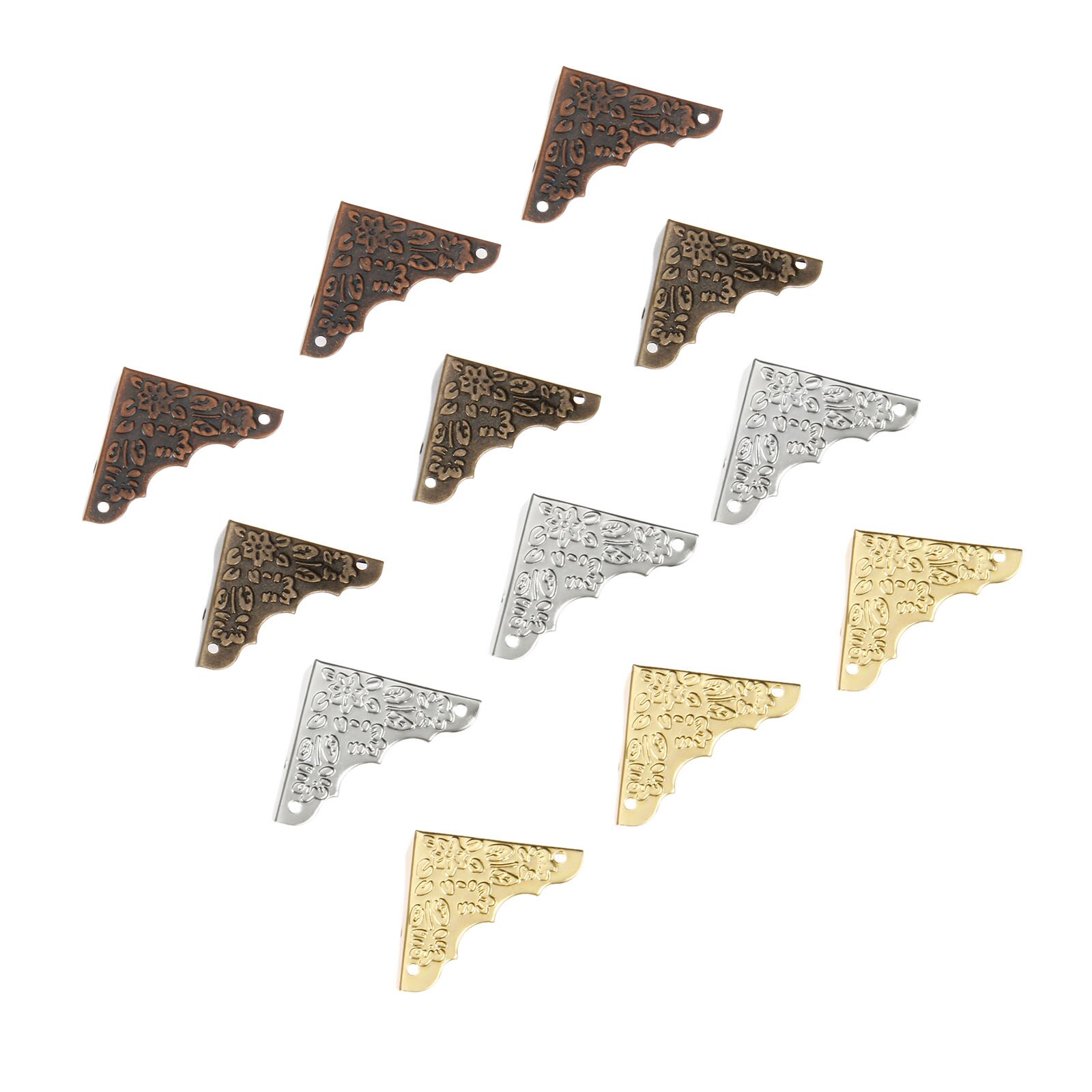 4Pcs 37mm Decorative Jewelry Wooden Box Picture Frame Corner Protector Guard Decorative Bracket For Furniture Hardware