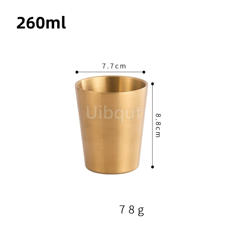 304 Dikke Dubbele Wand Roestvrij Staal Bier Mok Voor Thee Koffie Cup Drink Ware Warm Water Mok Gouden Koffie Cup Set Kopjes En Mokken: Bordeaux