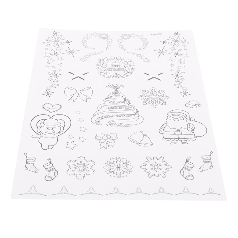 Kerstmis Carnaval Party Lichtgevende Tijdelijke Stickers Kerst Decoratie Jaar Decor Party Decoratie 1 Pc: Santa Claus