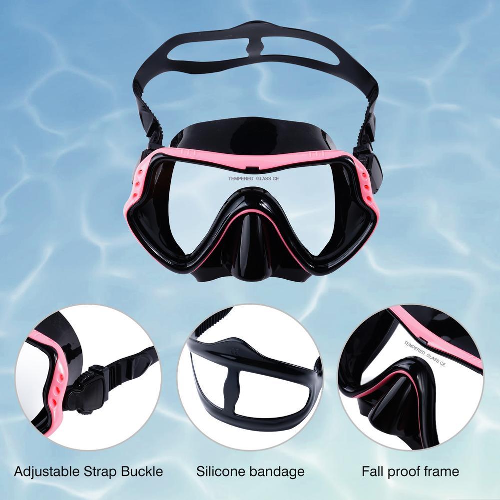 Snorkeling Set Silicone Swim Goggles Scuba Diving Mask Dry Snorkel Swim Fins buceo маска для плавания очки для плавания