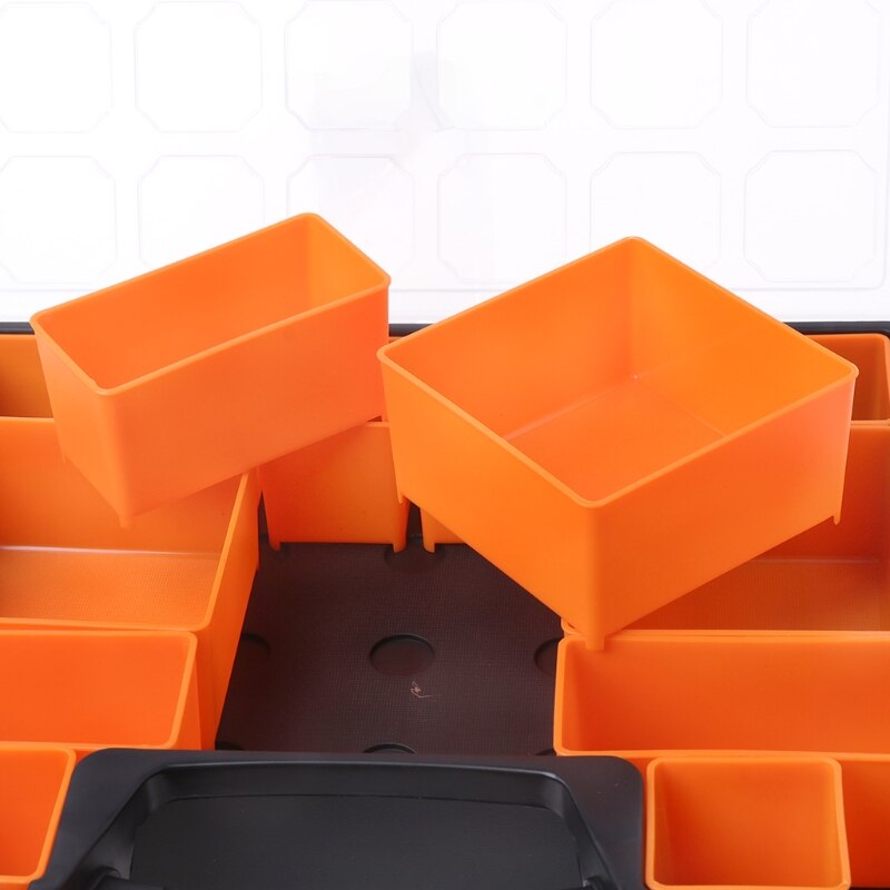 Portable Carry Tool Storage Case Spanner Screw Parts Hardware Organizer Box