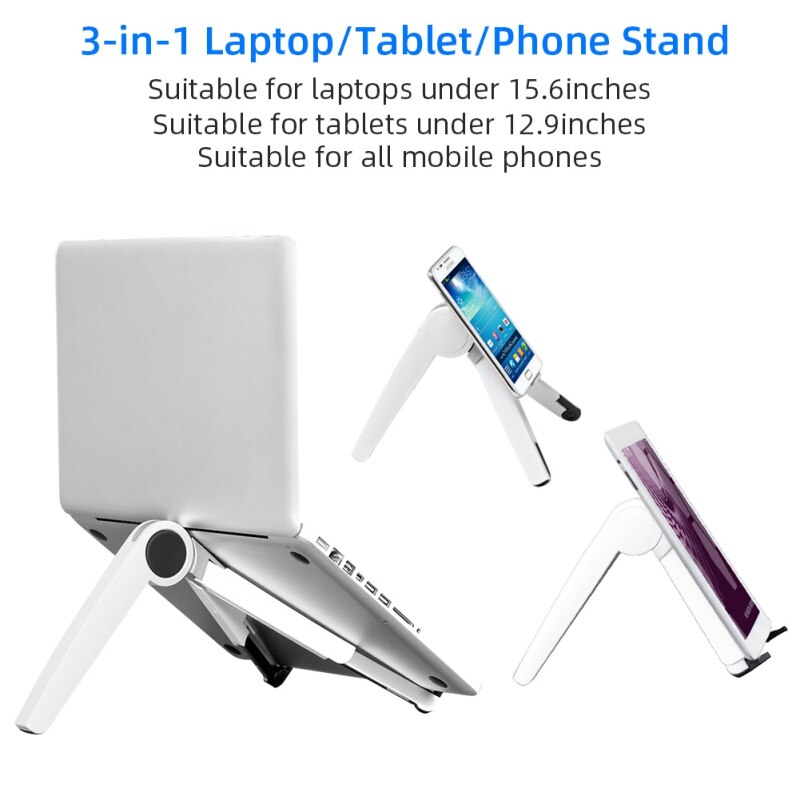 3 in 1 Telefoon Tablet Laptop Stand Verstelbare Anti-Slip Bracket Desk Houder Voor iPad Macbook Voor SamSung Xiaomi
