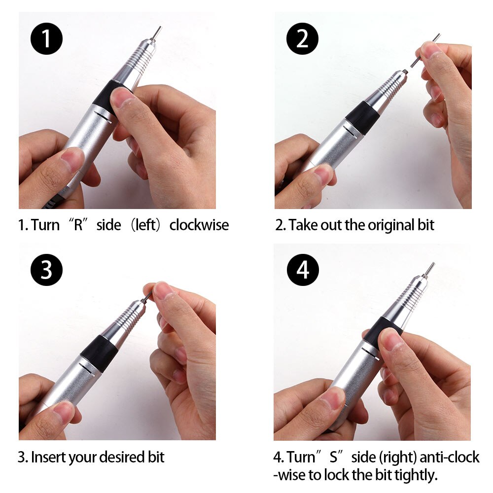 Elektrische Manicure Machine Nail Boren Tool Set Pedicure Apparaat Frezen Diamond Cutters Cuticle Remover Bestanden Mill Cutter