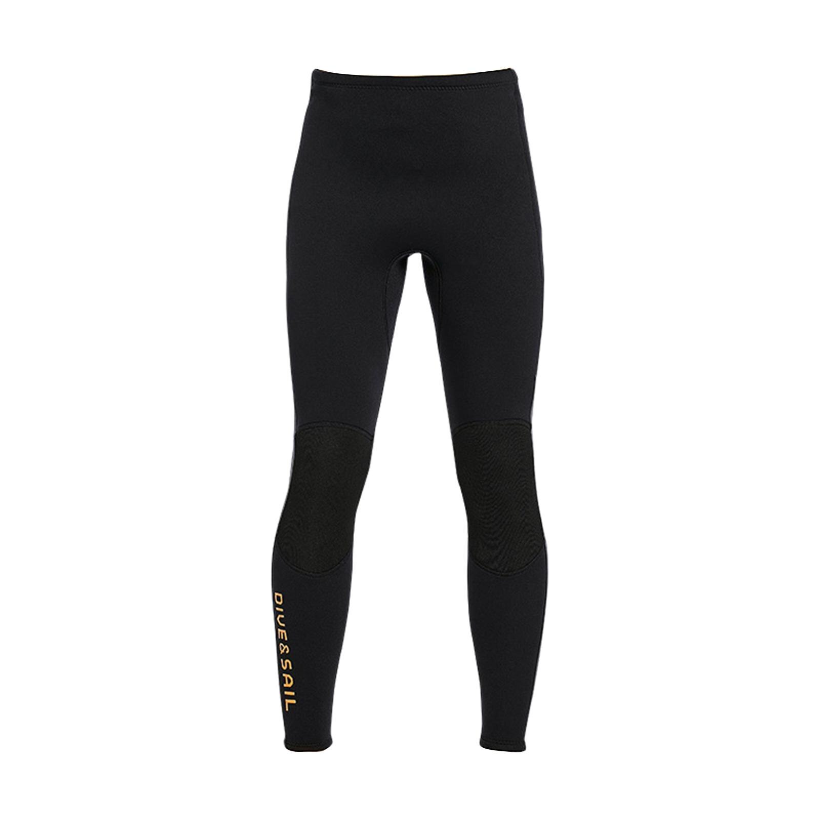 3Mm Neopreen Wetsuit Broek Vrouwen En Mannen Duiken Broek Snorkelen Kano Zwemmen Warme Broek Leggings Nat Pak: man black L