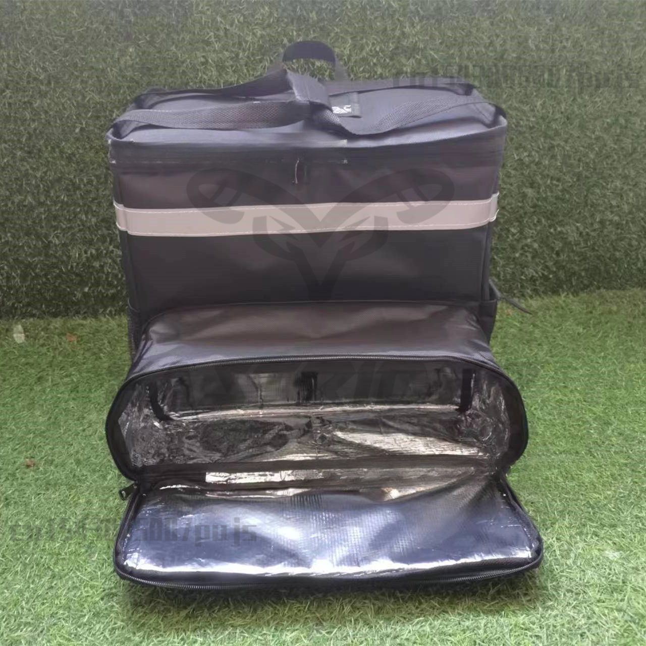 Pizza Backpack Expandable for Carry or Cold Food Lightweight with Reflective Strip Food Backpack Insulated