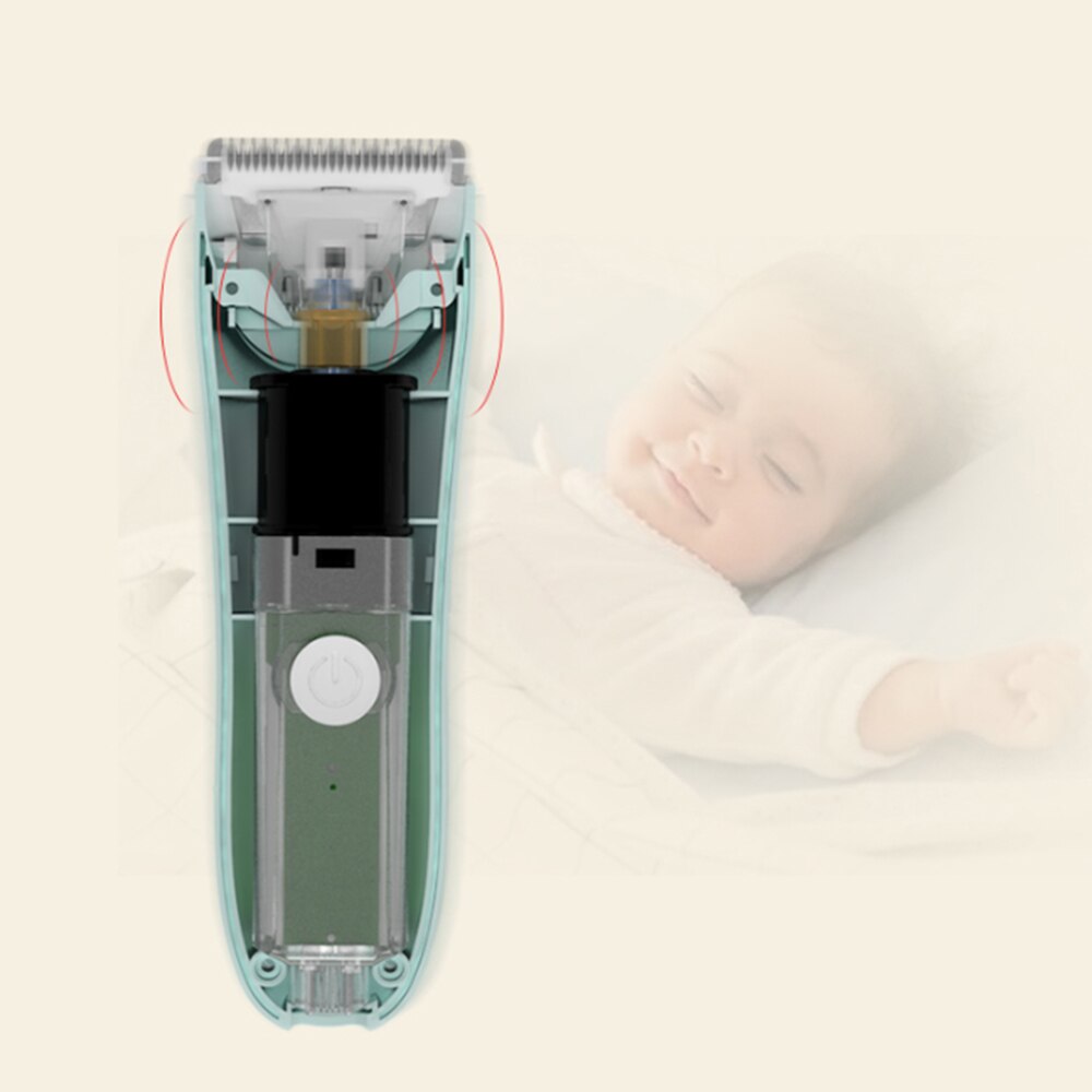 Baby hårklipper genopladelig elektrisk barbermaskine ipx 7 vandtæt hårtrimmer frisørværktøj usb genopladelig til børn mænd