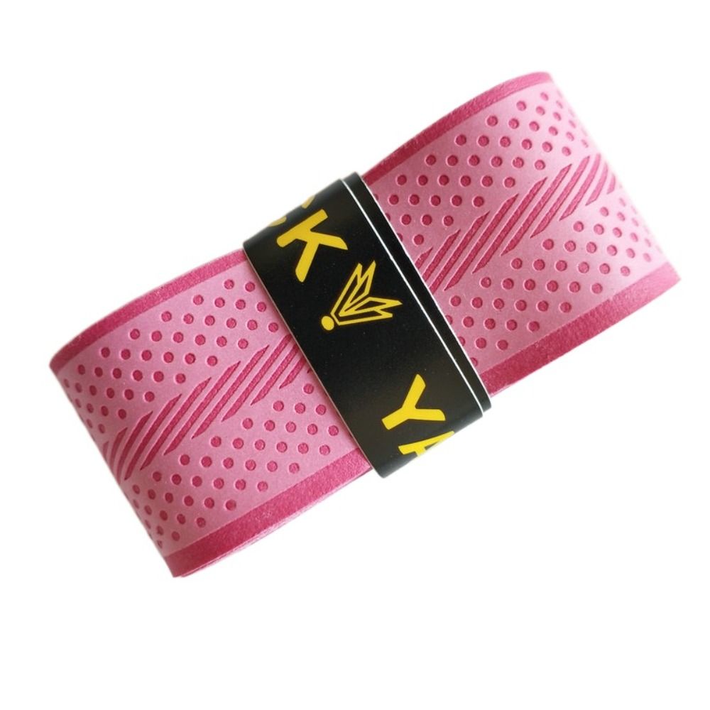 Breathable Multi-color Badminton Racket Overgrips PU Pressure Point Grip Tape Tennis Paddle Non-Slip Over Grips: Pink